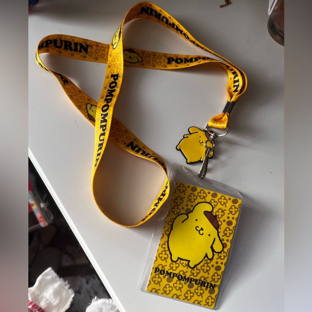 FREE ADD-ON POMPOMPURIN Sanrio Lanyard w/ Charm